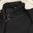 Marikoo Keikoo warme Damen Winter Jacke mit Teddyfell und Kapuze B683 Schwarz Größe XS - Gr. 34