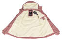 Marikoo Keikoo warme Damen Winter Jacke mit Teddyfell und Kapuze B683 Terrakotta - Gepunktet Größe S - Gr. 36