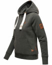 Navahoo Damlaa warmer Damen Hoodie Sweatshirt B686 Dunkelgrau - Melange Größe L - Gr. 40