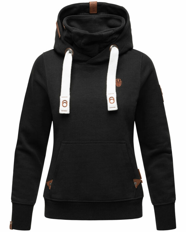 Navahoo Raniaa Damen Kapuzenpullover Hoodie B687 Schwarz Größe M - Gr. 38