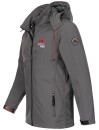 Arctic Seven Herren Designer Softshell Funktions Outdoor Jacke AS-087 Dunkelgrau Größe XXXXL - Gr. 4XL