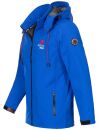 Arctic Seven Herren Designer Softshell Funktions Outdoor Jacke AS-087 Blau Größe XXXL - Gr. 3XL