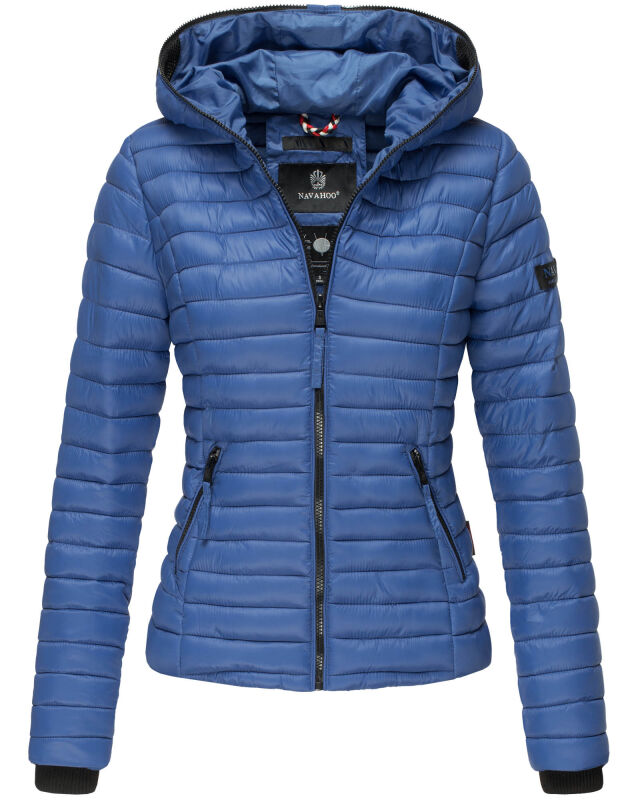 Navahoo Damen Steppjacke B348 Blau Größe XS - Gr. 34