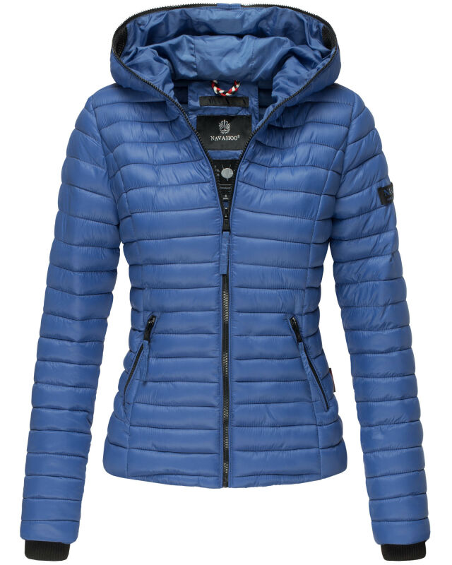 Navahoo Damen Steppjacke B348 Blau Größe XL - Gr. 42