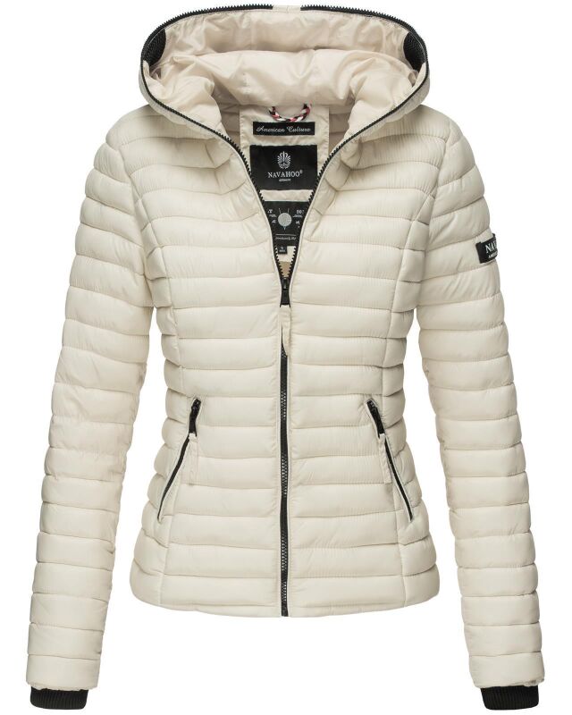 Navahoo Damen Steppjacke B348 Beige Größe XS - Gr. 34