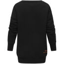 Marikoo Setsukoo Damen Sweatshirt Oversize Pullover B566 Schwarz Größe M - Gr. 38