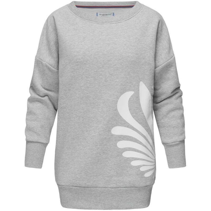 Marikoo Setsukoo Damen Sweatshirt Oversize Pullover B566 Hellgrau Größe M - Gr. 38