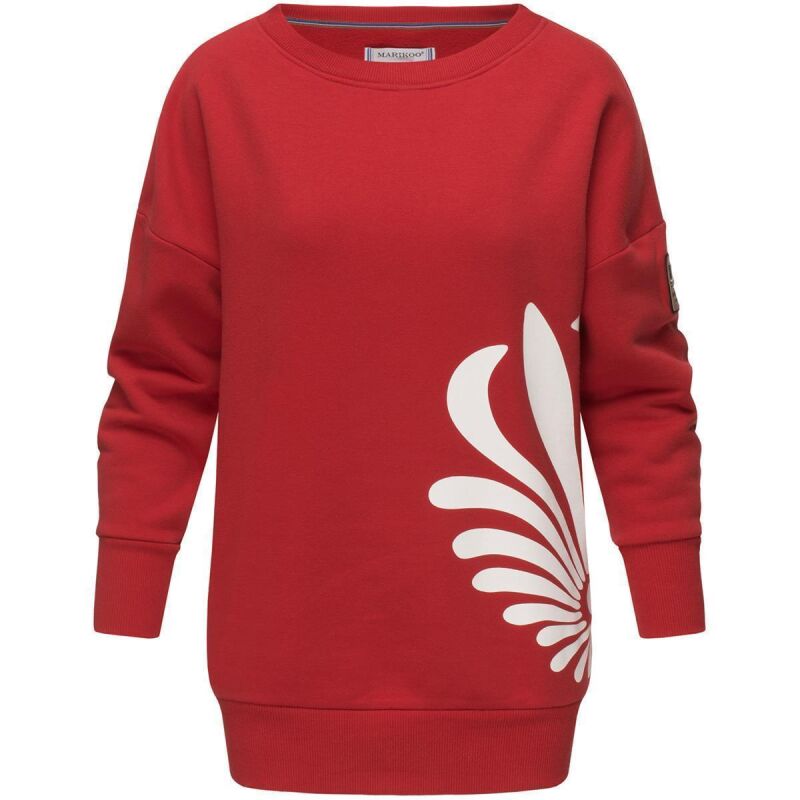 Marikoo Setsukoo Damen Sweatshirt Oversize Pullover B566 Rot Größe M - Gr. 38