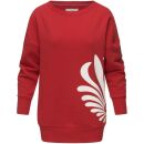 Marikoo Setsukoo Damen Sweatshirt Oversize Pullover B566 Rot Größe M - Gr. 38