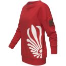 Marikoo Setsukoo Damen Sweatshirt Oversize Pullover B566 Rot Größe M - Gr. 38