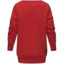 Marikoo Setsukoo Damen Sweatshirt Oversize Pullover B566 Rot Größe M - Gr. 38