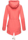 Marikoo Zimtzicke Damen Outdoor Softshell Jacke lang  B614 Coral Größe M - Gr. 38