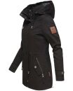 Marikoo Nyokoo leichte Damen Übergangs Jacke mit Kapuze B690  Schwarz Größe XS - Gr. 34