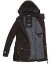 Marikoo Nyokoo leichte Damen Übergangs Jacke mit Kapuze B690  Schwarz Größe S - Gr. 36