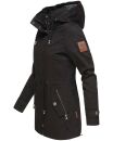 Marikoo Nyokoo leichte Damen Übergangs Jacke mit Kapuze B690  Schwarz Größe M - Gr. 38