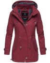 Marikoo Nyokoo leichte Damen Übergangs Jacke mit Kapuze B690  Bordeaux Größe XXL - Gr. 44