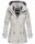 Marikoo Nyokoo leichte Damen Übergangs Jacke mit Kapuze B690  Hellgrau Größe XS - Gr. 34