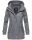Marikoo Nyokoo leichte Damen Übergangs Jacke mit Kapuze B690  Dunkelgrau Größe M - Gr. 38