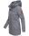 Marikoo Nyokoo leichte Damen Übergangs Jacke mit Kapuze B690  Dunkelgrau Größe XXL - Gr. 44