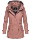 Marikoo Nyokoo leichte Damen Übergangs Jacke mit Kapuze B690  Rosa Größe XS - Gr. 34