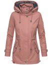 Marikoo Nyokoo leichte Damen Übergangs Jacke mit Kapuze B690  Rosa Größe S - Gr. 36