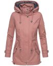 Marikoo Nyokoo leichte Damen Übergangs Jacke mit Kapuze B690  Rosa Größe L - Gr. 40