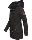 Marikoo Nyokoo leichte Damen Übergangs Jacke mit Kapuze B690  Schwarz Muster Größe XS - Gr. 34