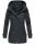 Marikoo Nyokoo leichte Damen Übergangs Jacke mit Kapuze B690  Navy Muster Größe XL - Gr. 42