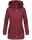 Marikoo Nyokoo leichte Damen Übergangs Jacke mit Kapuze B690  Bordeaux Muster Größe XS - Gr. 34