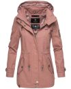 Marikoo Nyokoo leichte Damen Übergangs Jacke mit Kapuze B690  Rosa Muster Größe XS - Gr. 34