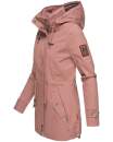 Marikoo Nyokoo leichte Damen Übergangs Jacke mit Kapuze B690  Rosa Muster Größe XS - Gr. 34