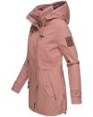 Marikoo Nyokoo leichte Damen Übergangs Jacke mit Kapuze B690  Rosa Muster Größe S - Gr. 36