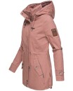Marikoo Nyokoo leichte Damen Übergangs Jacke mit Kapuze B690  Rosa Muster Größe M - Gr. 38