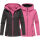 Marikoo Chuu leichte 2 in 1 Outdoor Damen Wendejacke mit Kapuze B691 Schwarz Größe S - Gr. 36