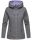 Marikoo Chuu leichte 2 in 1 Outdoor Damen Wendejacke mit Kapuze B691 Anthrazit Größe XS - Gr. 34