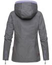Marikoo Chuu leichte 2 in 1 Outdoor Damen Wendejacke mit Kapuze B691 Anthrazit Größe L - Gr. 40