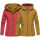 Marikoo Chuu leichte 2 in 1 Outdoor Damen Wendejacke mit Kapuze B691 Rot Größe XS - Gr. 34