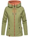 Marikoo Chuu leichte 2 in 1 Outdoor Damen Wendejacke mit Kapuze B691 Grün Größe XS - Gr. 34