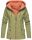 Marikoo Chuu leichte 2 in 1 Outdoor Damen Wendejacke mit Kapuze B691 Grün Größe L - Gr. 40