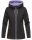 Marikoo Chuu leichte 2 in 1 Outdoor Damen Wendejacke mit Kapuze B691 Schwarz Muster Größe S - Gr. 36