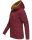 Marikoo Chuu leichte 2 in 1 Outdoor Damen Wendejacke mit Kapuze B691 Bordeaux Muster Größe XS - Gr. 34