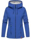 Marikoo Chuu leichte 2 in 1 Outdoor Damen Wendejacke mit Kapuze B691 Hellgrau Muster Größe XS - Gr. 34