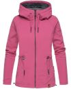 Marikoo Chuu leichte 2 in 1 Outdoor Damen Wendejacke mit Kapuze B691 Dunkelgrau Muster Größe XS - Gr. 34