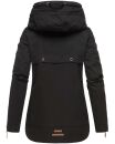 Navahoo Wekoo Damen Übergangs Jacke mit Kapuze B692 Schwarz  Größe XL - Gr. 42