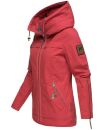 Navahoo Wekoo Damen Übergangs Jacke mit Kapuze B692 Rot Größe XS - Gr. 34