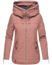 Navahoo Wekoo Damen Übergangs Jacke mit Kapuze B692 Rosa Größe XS - Gr. 34