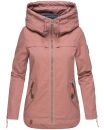 Navahoo Wekoo Damen Übergangs Jacke mit Kapuze B692 Rosa Größe L - Gr. 40