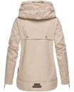 Navahoo Wekoo Damen Übergangs Jacke mit Kapuze B692 Beige Größe XS - Gr. 34