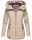 Navahoo Wekoo Damen Übergangs Jacke mit Kapuze B692 Beige Größe XS - Gr. 34