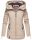 Navahoo Wekoo Damen Übergangs Jacke mit Kapuze B692 Beige Größe L - Gr. 40